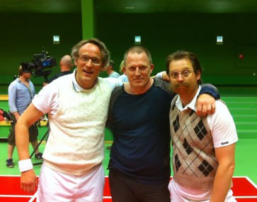 1. Dennis Albrethsen har dirigeret Rasmus Botoft og Martin Buch i badmintonmatch som Rytteriets John og Erik 2013